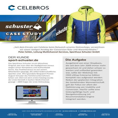 Celebros Schuster case study