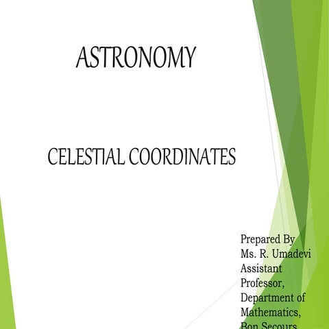 Celestial coordinates