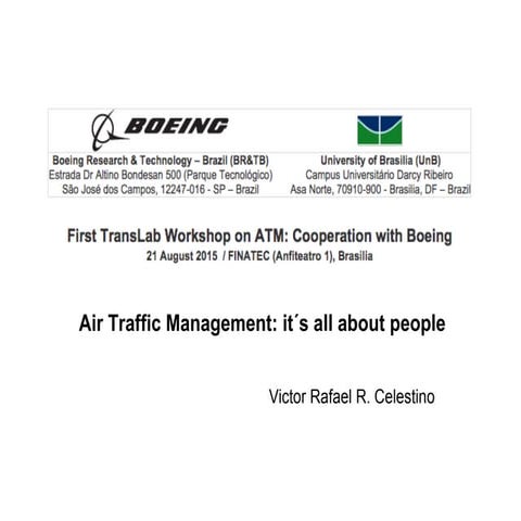 Air Traffic Management: It´s all about people | PPT