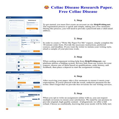 Celiac Disease Research Paper. Free Celiac Disease