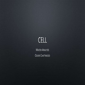 Cell Macro-Analysis