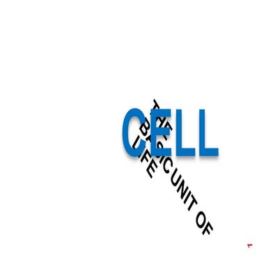 Cell: The Basic Unit of Life