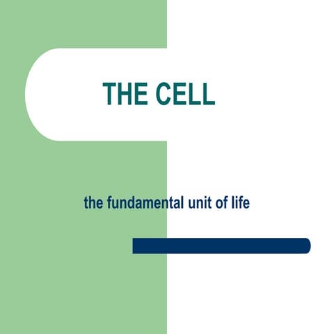 "The Fundamental Unit Of Life" Class 9