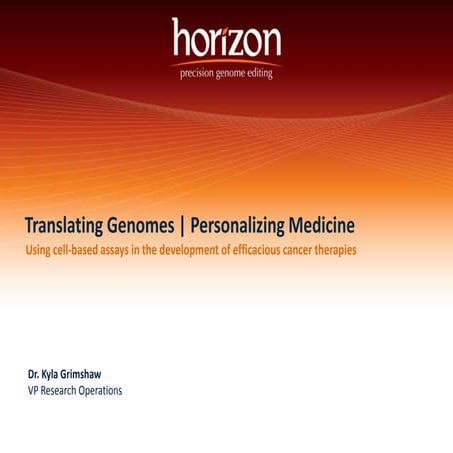 Translating Genomes | Personalizing Medicine