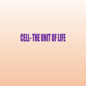 Cell - The Unit of Life organelles about cell class 11 standard.pptx