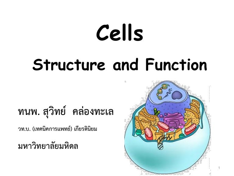 Cell : Structure and Function Part 01