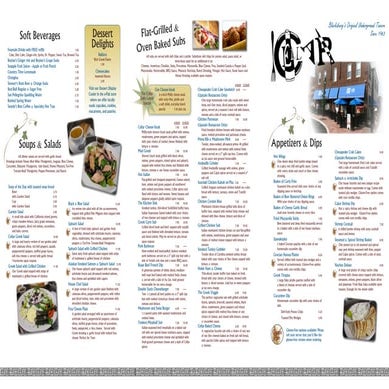 Cellar Take-Out Menu