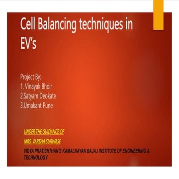 Cell Balancing techniques in EV’s  2.pptx