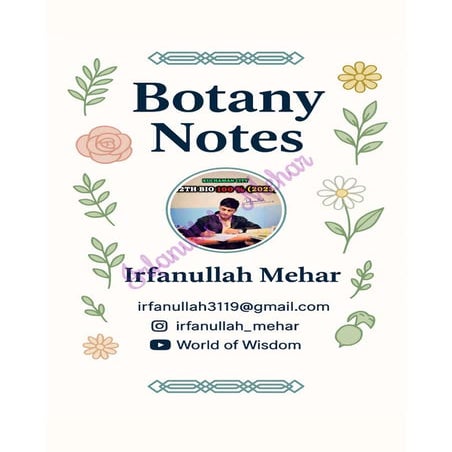 Cell Biology Notes Hindi Medium Irfanullah Mehar Pdf