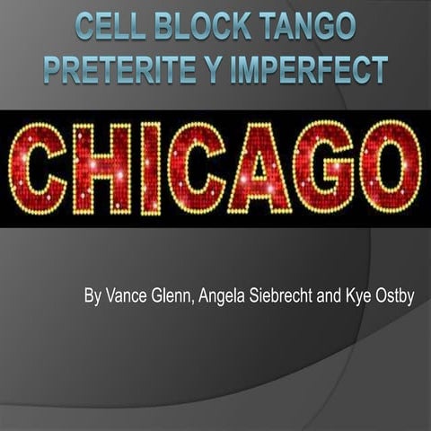 Cell block tango powerpoint
