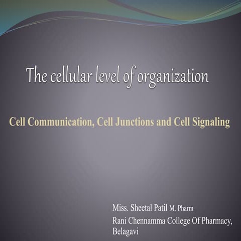 Cell Communication, Cell Junction and Cell Signaling.pptx