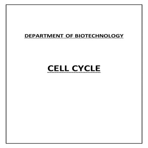 Cell cycle