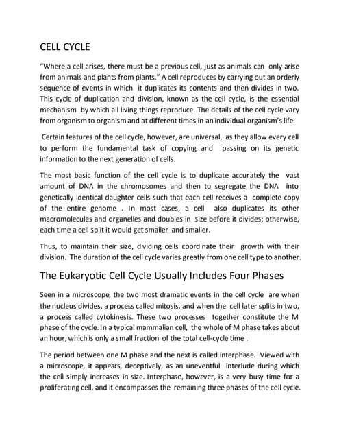 The-Cell-Cycle in general biology one in senior high | PPTX