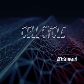 The-Cell-Cycle in general biology one in senior high | PPTX