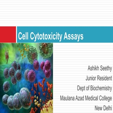 Cell cytotoxicity assays