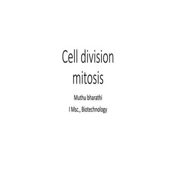 Cell division
