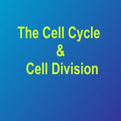 Cell division lec