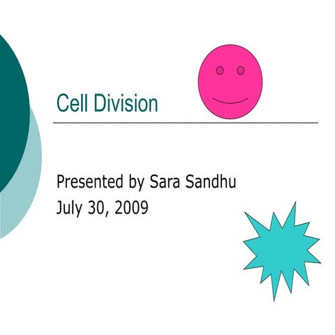 Mitosis Cell Division Ppt