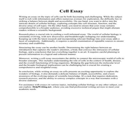 Cell Essay.pdf