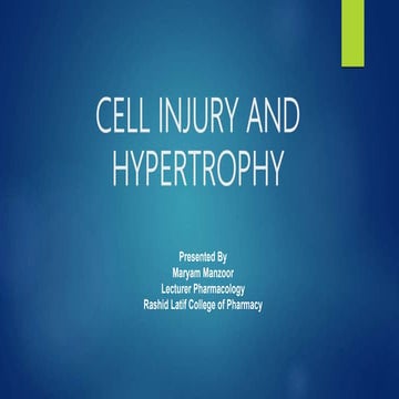 Cell injury and hypertrophy