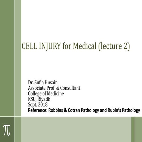 Cell injury l2 medical sept. 2018