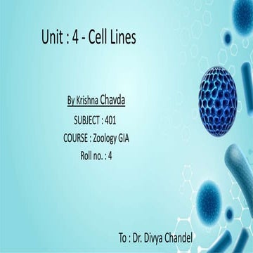 cell line description in detail by krishna