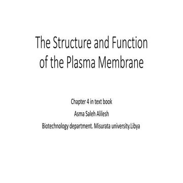 cell membrane structure and function in details