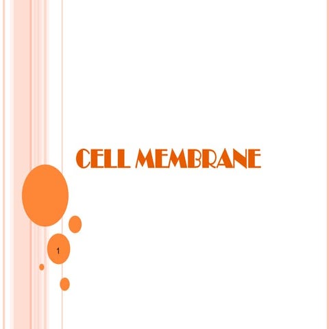 cellmembrane ppt for biology for higher grades