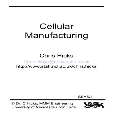 Cellular Manufacturing