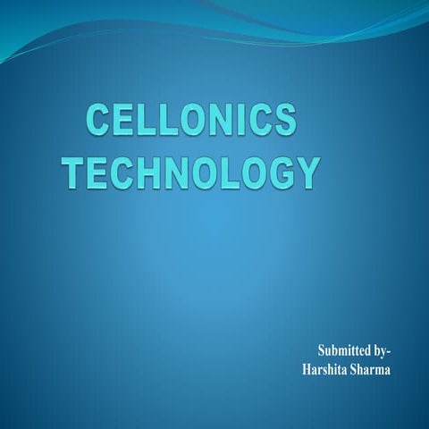 Cellonics technology