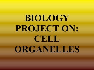 'cell organelles' on SlideShare