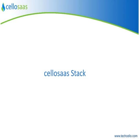CelloSaaS Getting Started