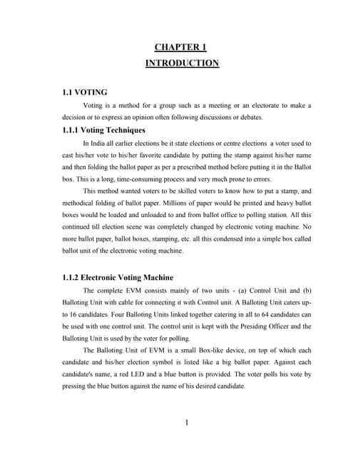 Cellphone based voting machine project report