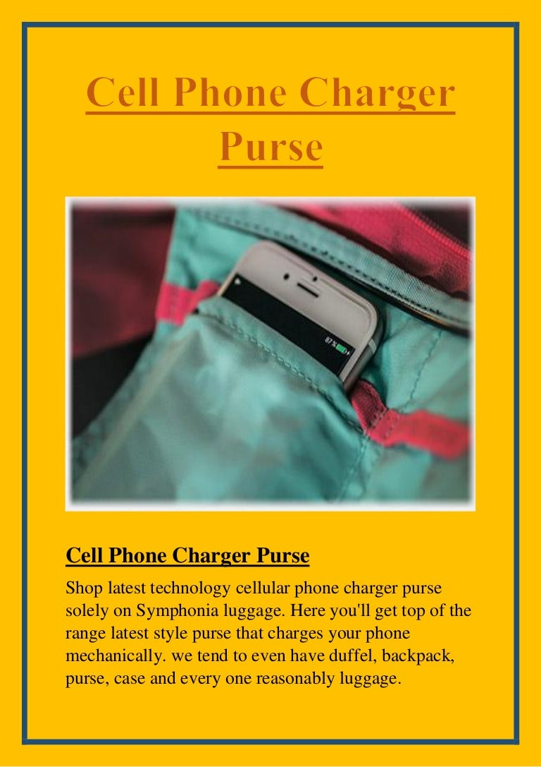 luggage with cell phone charger