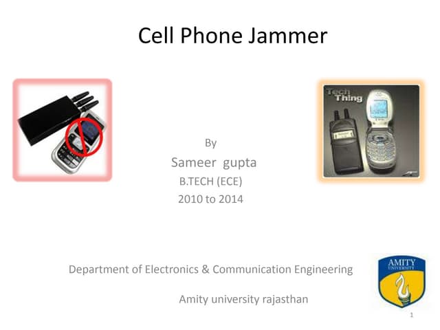 Cell phone jammer ppt 
