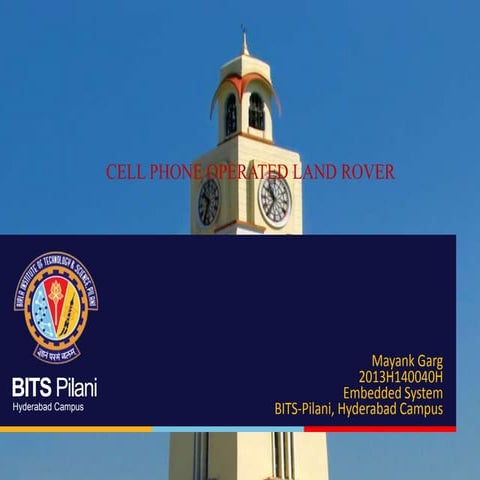 Cell phone operated land rover