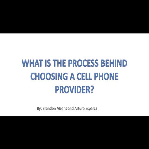 Cell phone providers