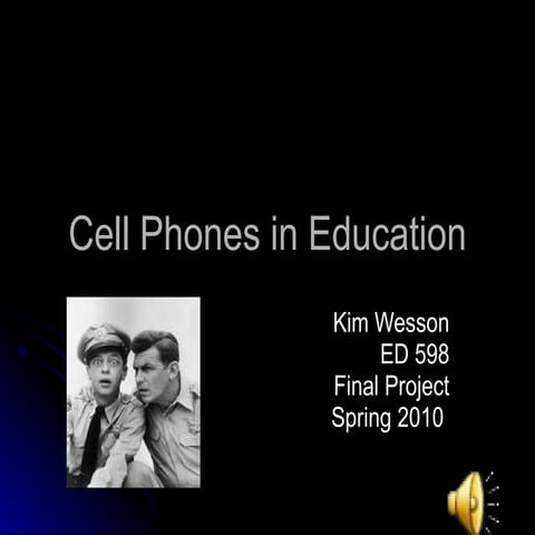 Smart Phones in Education