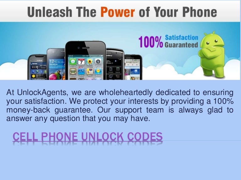 Cell phone unlock codes