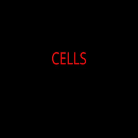 CELLS PPT (for nursing 1st year lesson))