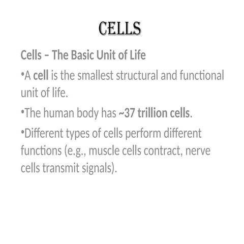 human body cells #list of cells #medical study