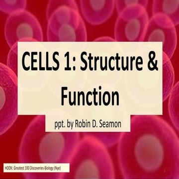 Cells 1 Parts and Functions