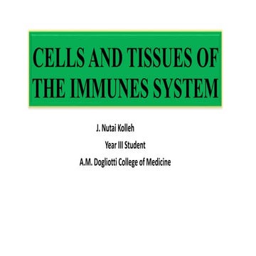 Cells of the immune system | PPTX