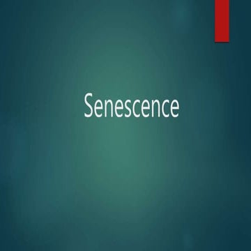 Cell senescence