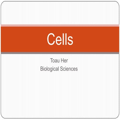 Introduction to Cells