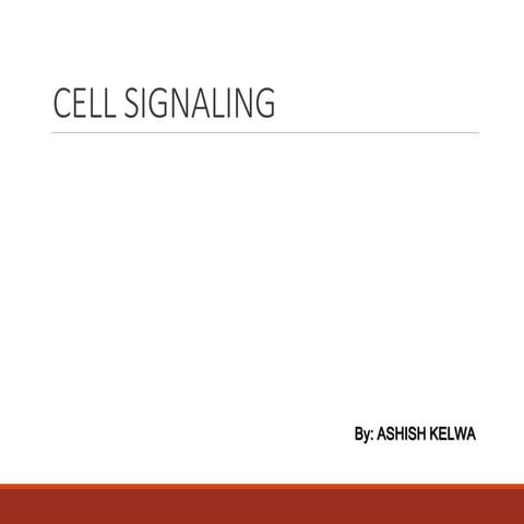 Cell signaling