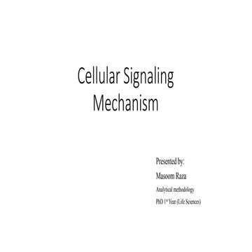 Cell signaling mechanism