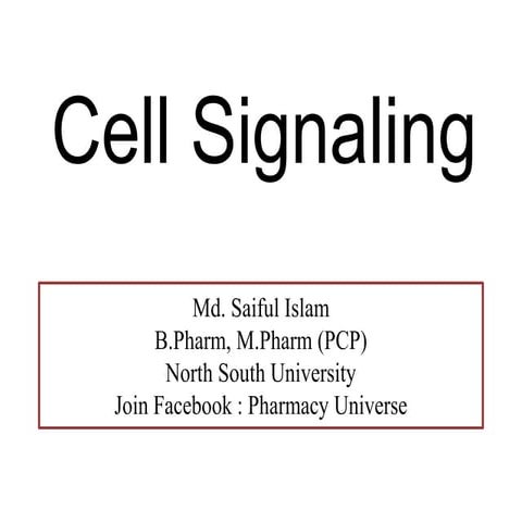 Cell signaling