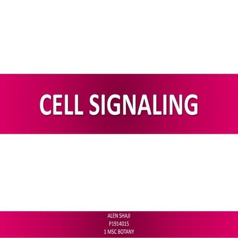 Cell signaling