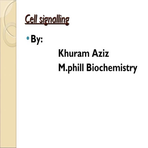 Cell signaling3